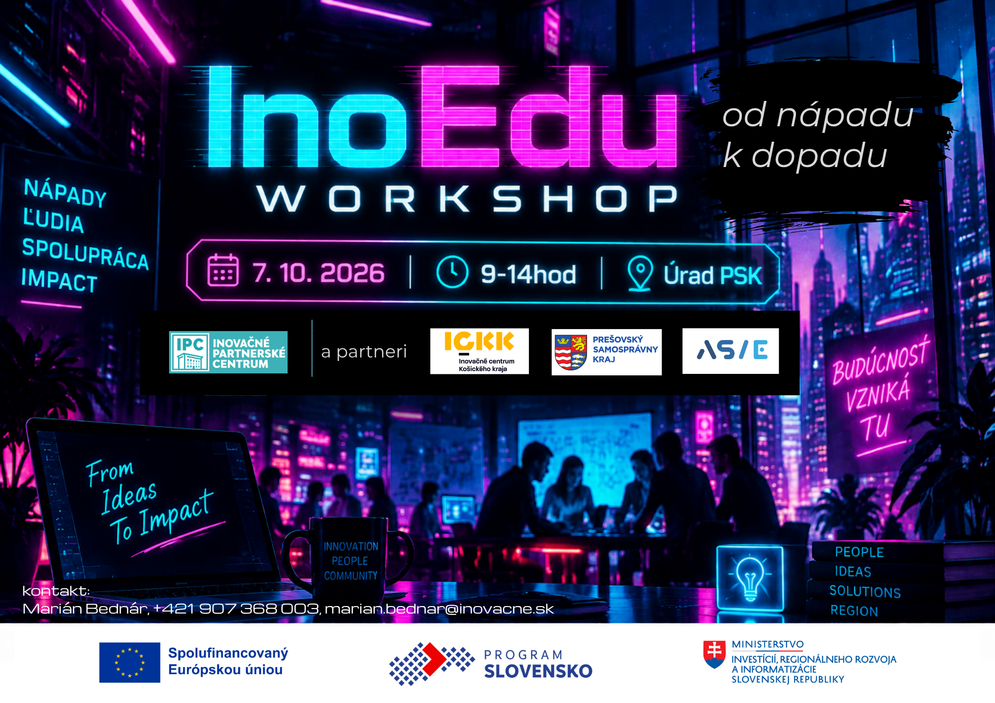 Workshop InoEdu: od nápadu k dopadu